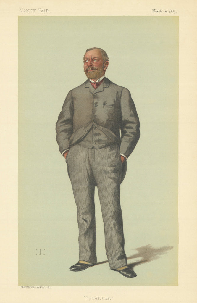 VANITY FAIR SPY CARTOON William Thackeray Marriot QC 'Brighton' Law. T 1883